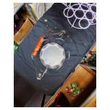 canning jar lifter with a wooden handle & egg holder