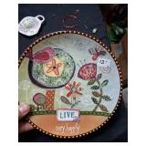 Water Color Hand Painted Glass Plates