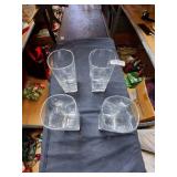 4 Tall Glass Cups