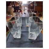 4 Tall Glass Cups