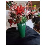 Christmas Faux Flower Decor