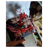 Christmas Faux Flower Decor