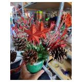 Christmas Faux Flower Decor