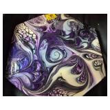 Unique Blue Marbled Sharry West Art