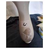 Vintage Flower Vase and Faux Plant Decor