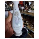 Vintage Flower Vase and Faux Plant Decor