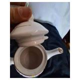 Vintage Glass Teapot w/ Flower Design