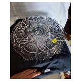 Antique Glass Cake Tray/Stand