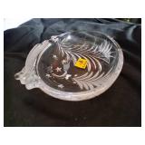 Glass Christmas Decor Bowl