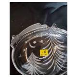 Glass Christmas Decor Bowl