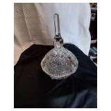vintage crystal candy dish with a lid