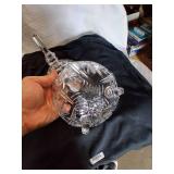 vintage crystal candy dish with a lid