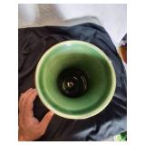 Cool Blue & Green Striped Vase