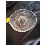 vintage glass citrus juicer