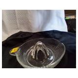 vintage glass citrus juicer