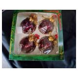 Holiday Time Glass Ornaments