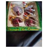 Holiday Time Glass Ornaments