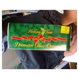 Holiday Time Glass Ornaments