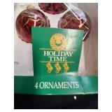 Holiday Time Red Ornaments