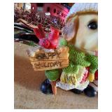 Bobble Head Dogs Dressed as Santa