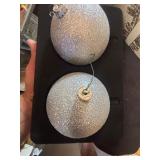 Trimsetter Silver Sparkly Ornaments