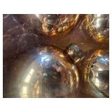 Gold 4 Glass Ornaments