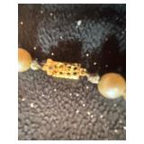 Vintage Colorful Bracelets and Pearl Necklace