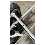 Folding Chair with Plush Gray Cushion