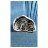 Gray and White Plaid Fuzzy Throw Blanket