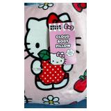 Hello Kitty Cloud Body Pillow with Apple Print, with Washable Removable Shell