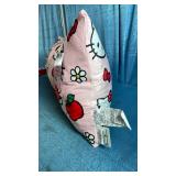 Hello Kitty Cloud Body Pillow with Apple Print, with Washable Removable Shell