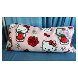 Hello Kitty Cloud Body Pillow with Apple Design, with Washable Removable Shell