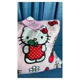 Hello Kitty Cloud Body Pillow with Apple Design, with Washable Removable Shell