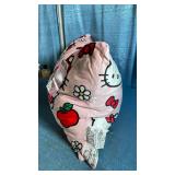 Hello Kitty Cloud Body Pillow with Apple Design, with Washable Removable Shell