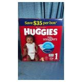 Huggies Little Snugglers, Size 1 (up to 14lb), 234 Diapers