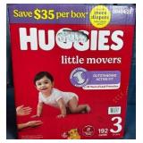 Huggies Little Movers Size 3 (16-28lb) Diapers - 192 Count