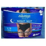 Always Discreet Night Underwear Size L, 16 Count