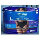 Always Discreet Night Underwear Size L, 16 Count - Retail: $15