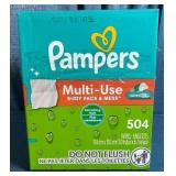 Pampers Multi-Use Body Face and Mess Wipes - Refreshing Rain- 504ct
