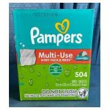 Pampers Multi-Use Body Face and Mess Wipes, Refreshing Rain - 504ct