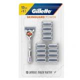 Gillette SkinGuard Power Men s Razor Handle + 13 Blade Refills