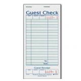 1-Part Guest Check with Stub - 20 books/50 Checks
