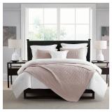 Swift Home Crinkle Enzyme Wash Oversized Coverlet/Bedspread Quilt Sets Mushroom Twin/Twin XL 2 Piece
