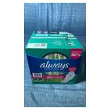 Always Ultra Thin Rapid Dry Long Super Pads - 92 Count