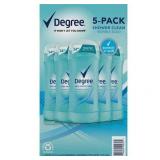 Degree Antiperspirant Deodorant Shower Clean 2.6 Ounce (Pack of 5)