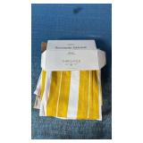 Threshold Yellow Striped Cotton Tablecloth 60x84
