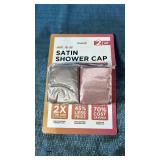 M-E-ND Satin Shower Caps 2 pack