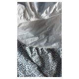 Memebers Mark King Blue and White Geometric Print Sheet Set