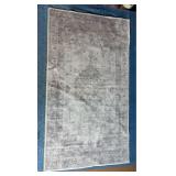 Members Mark Grey Art Accent Rug with White Border