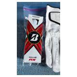 Bridgestone Tour B-RX Golf Balls (White  2/3pk) and White Members Mark Golf Gloves